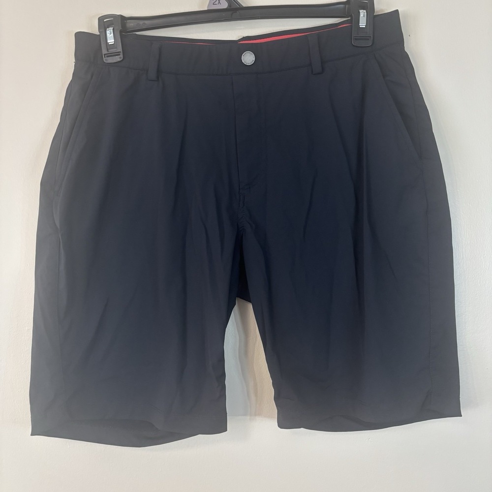 Redvanly Hanover Pull On Golf Shorts Stretch Performance Large Mens Black